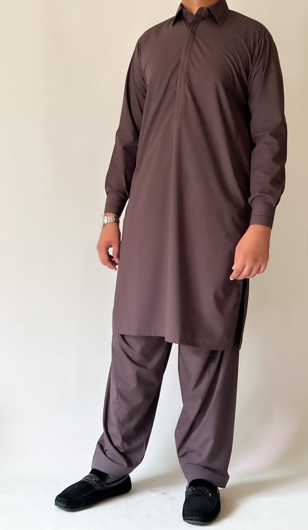 MAUVE WASH AND WEAR SHALWAR KAMEEZ