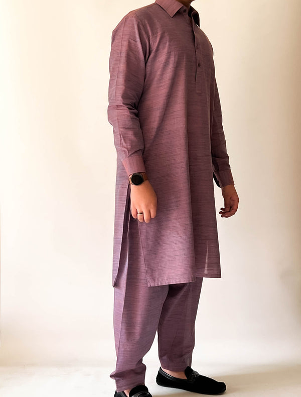 MAUVE KHADDAR SHALWAR KAMEEZ