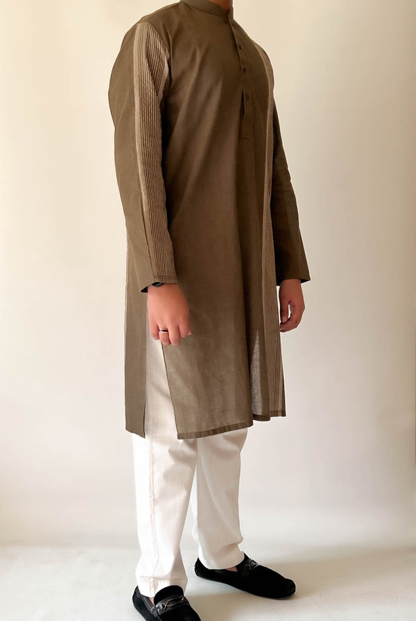 PISTACHIO GREEN KHADDAR KURTA